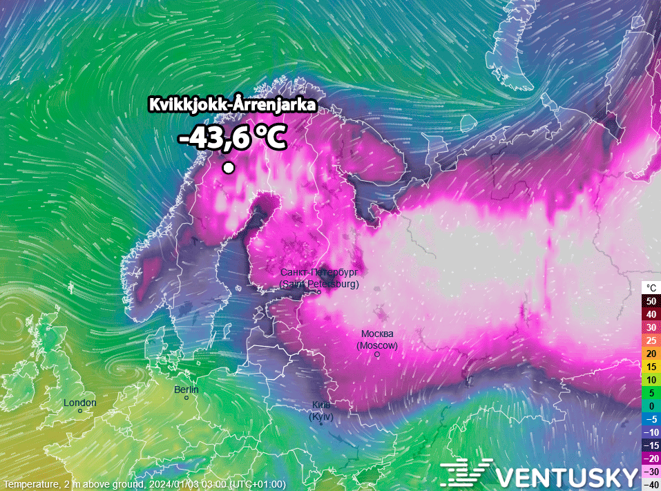 Ve Švédsku naměřili 43 6 C nejnižší lednovou teplotu za více než 20