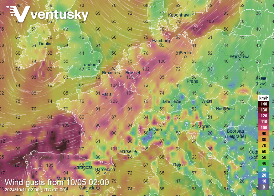 K Evropě se stáčí silný hurikán Kirk, na západ přinese vichřici