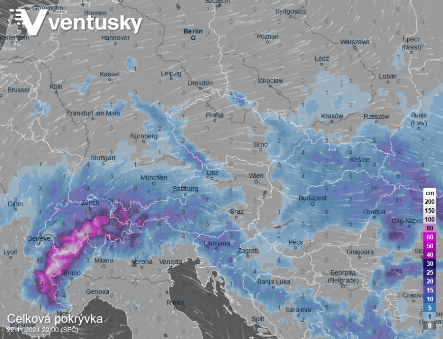 Před námi je hodně větrné počasí, sněhové vločky už se ukážou i v nížinách