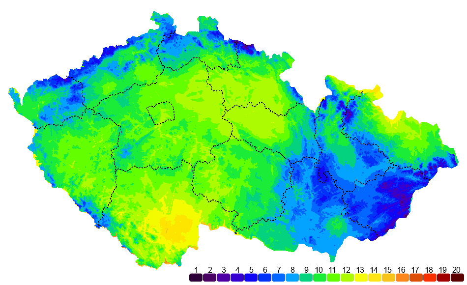 teplotní mapa je nyní nedostupná